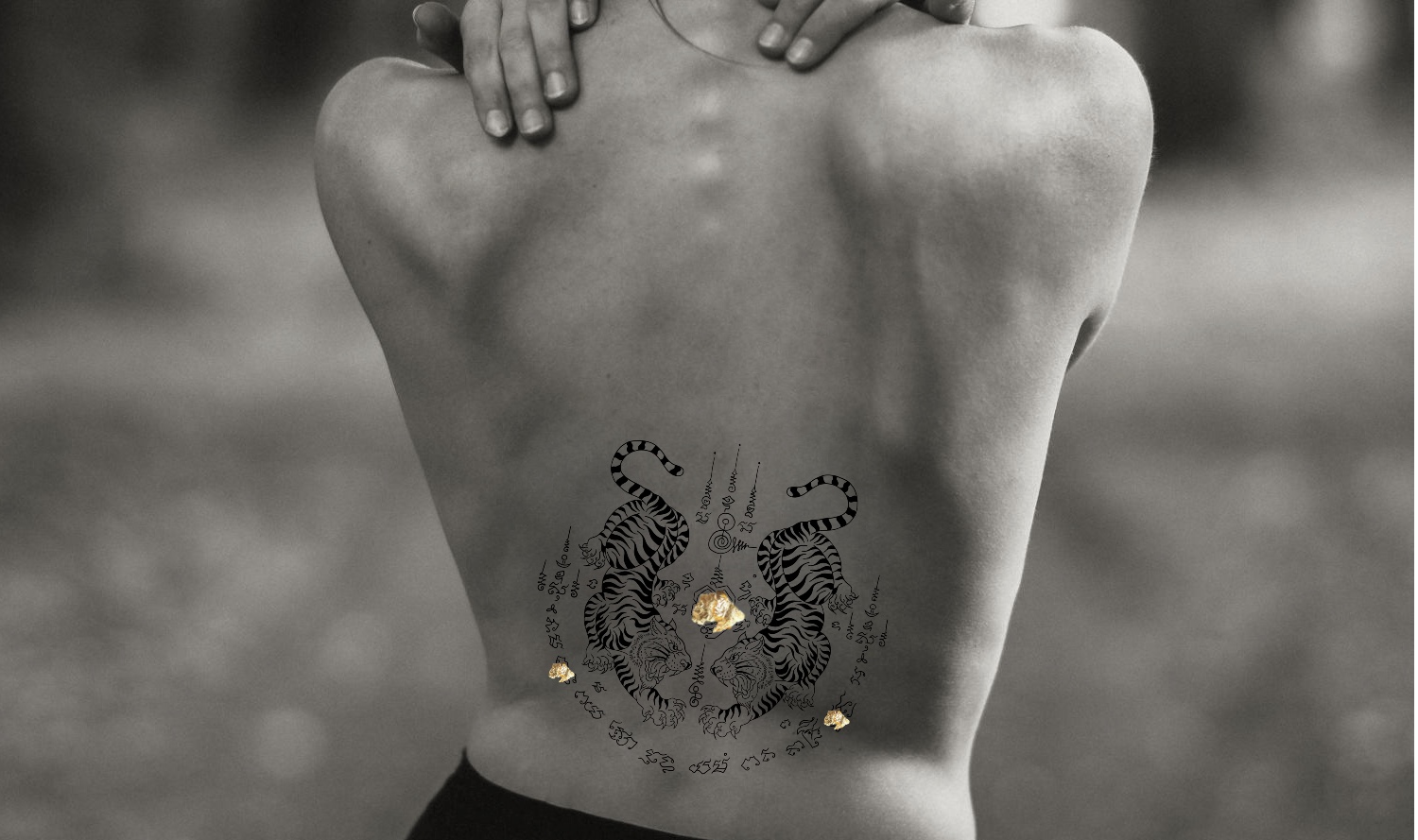 Suae Koo Tigre Jumeau Sak Yant_Tinta del Alma