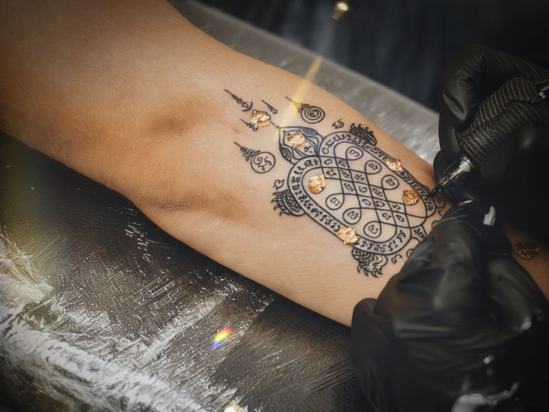 Tatouage Tao Ruean Sak Yant 1_Tinta del Alma